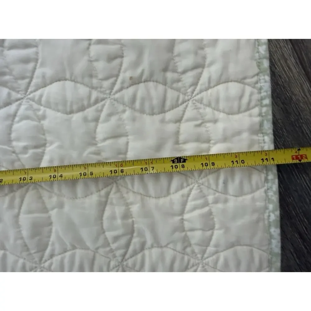 Martha Stewart Star Quilt King Size Cotton Quilt Yellow White (2) Shams Cottage